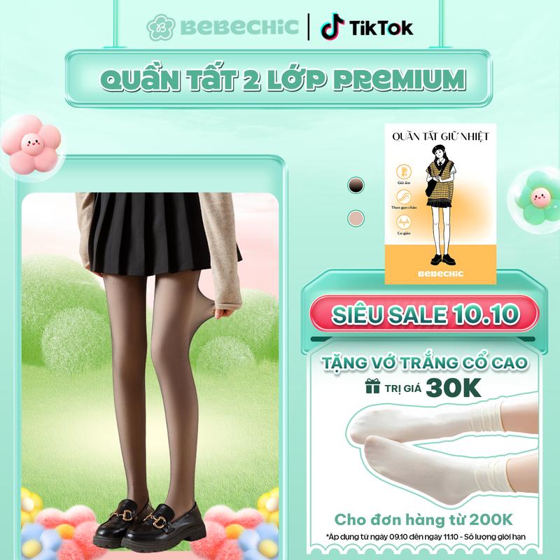 Quần Tất Giữ Nhiệt 2 Lớp Cao Cấp Lót Nỉ Che Hoàn Toàn Khuyết Điểm BEBECHIC BT14