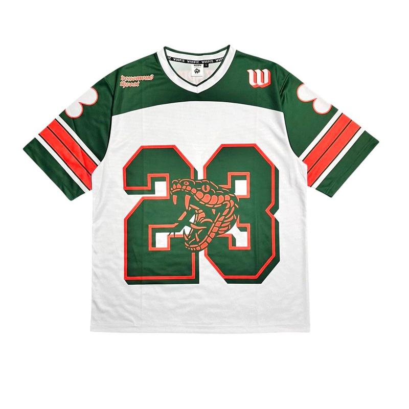 Kaos Jersey Oversize Pria Wanita T-shirt Skena Style Jersey Vintage Retro Rugby Streetwear Woopie Project Baju Atasan Unisex - Sport 4
