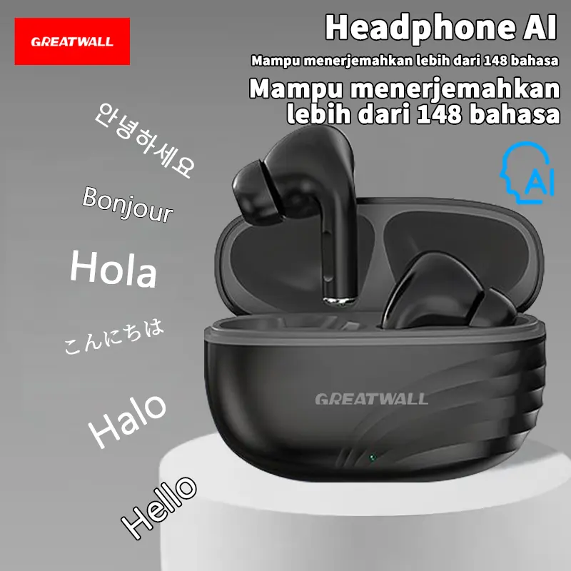 Hitam dan abu-abu dengan terjemahan AI 