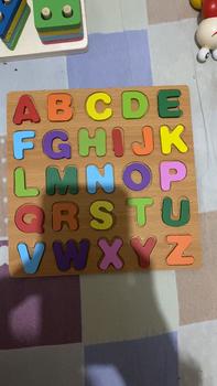 Product Review of 3 in 1 ABC Alphabet Digital Puzzle Wooden Toys Kid Number Letter shape Matching Jigsaw Board 20*20cm #SL from r**0 1