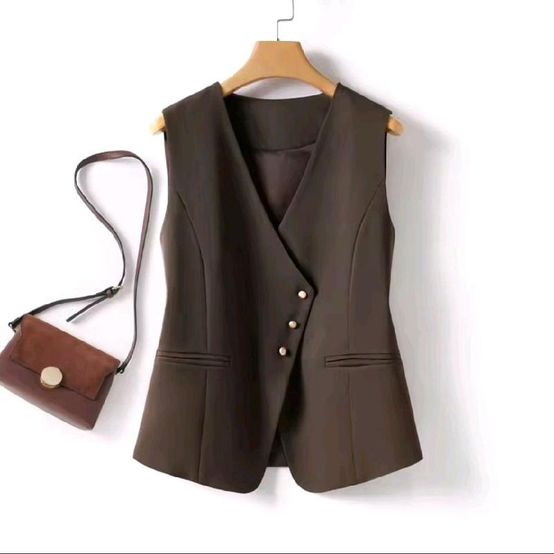 Livina Fashion-Vest Rompi Wanita Model Korea/Rompi Wanita/Atasan Outfit ...