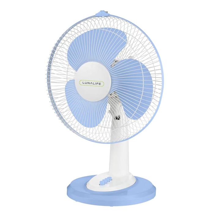 Gambar LUNALIFE Kipas Angin Meja 12 Inch Table Fan Desk Fan Low Watt Hembusan Angin Kencang - Biru dari Luna Indonesia Kota Administrasi Jakarta Utara 5 Tokopedia