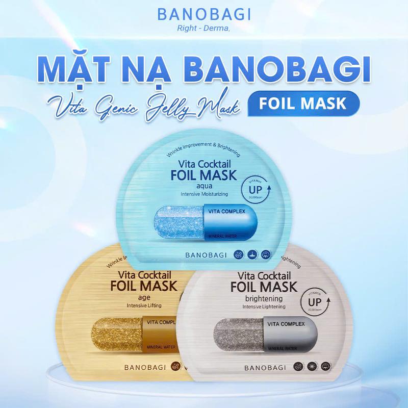 Mặt Nạ BANOBAGI Thế Hệ Mới Gấp Đôi Dưỡng Chất Vita Cocktail Foil Mask Giúp Dưỡng Da Chuyên Sâu