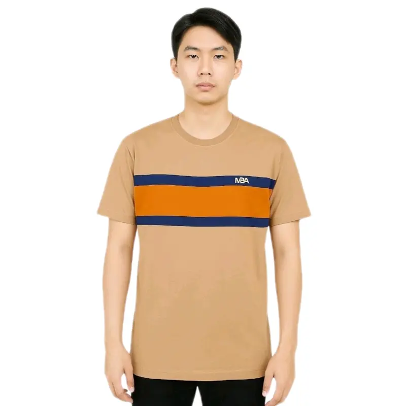 MBA MY BLANK APPAREL Kaos Distro Salur Pria Original 100% Cotton 24s Adem & Nyaman Unisex Warna Keren Kekinian Casual Combed Motif Simple Garis Polo Kain Katun 1