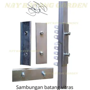 sambungan batang vitras/sambungan batang kotak gorden interior tirai interior harga per pcs ( satu buah )