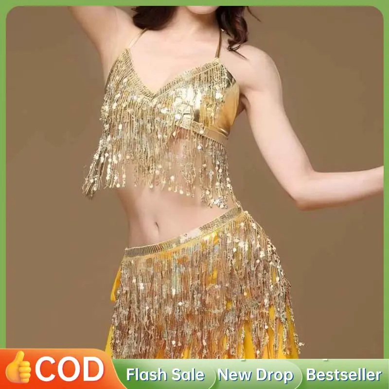 Baju Belly Dance Wanita Belly Dance Outfit Sequins Belly Dance Selendang Belly Dance