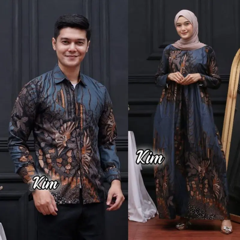 Promo Harga Sepasang Maura Couple - Sania Ruflle Couple Gamis 2024 Terbaru Baju Pasangan Muslim 3
