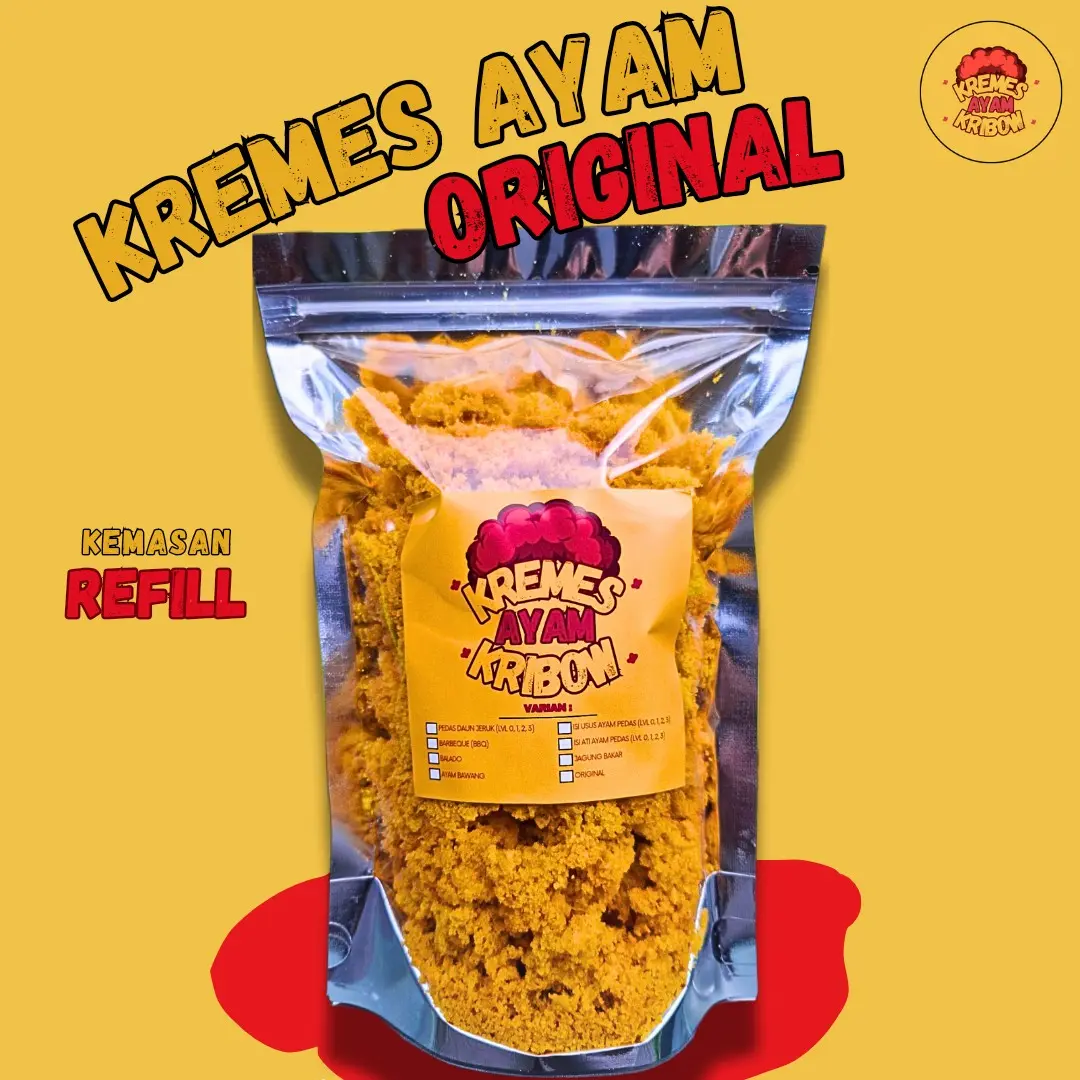 KREMES AYAM RASA ORIGINAL - KREMES AYAM KALDU AYAM ASLI KEMASAN REFILL