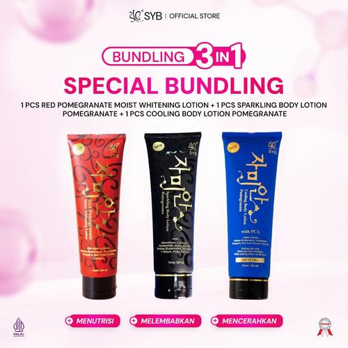 Promo NEW SYB BODY LOTION POMEGRANATE 3 VARIAN - COOLING POMEGRANATE - Kota Surabaya - Syb.beauty