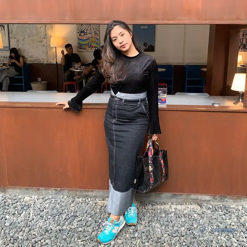 PRCS - LENORA SKIRT - ROK JEANS WANITA HIGHWAIST Panjang Pendek 1