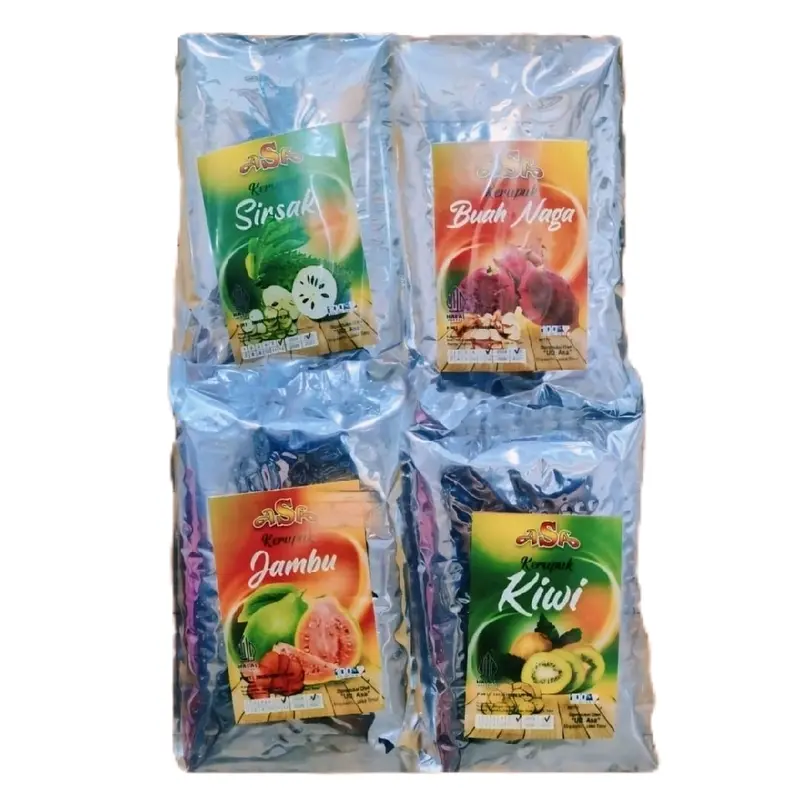Keripik dan Kerupuk Buah 1 paket isi 4bks  Cemilan Kering 1