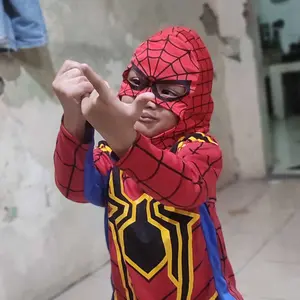 KOSTUM BAJU ANAK SPIDERMAN FREE TOPENG UNTUK ANAK 2-10 TAHUN