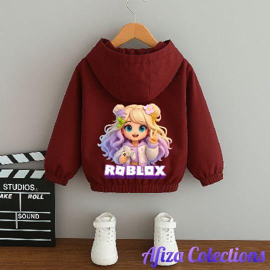 Jaket Anak Perempuan Bergambar Roblox Cantik Terbaru Bahan Premium Berkualitas Fashion