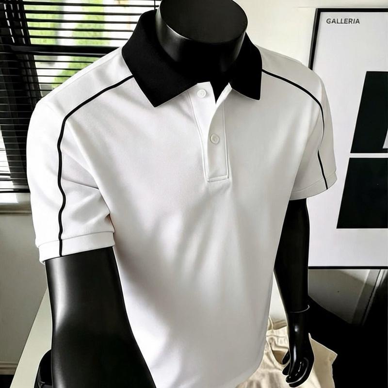 Taka Fashion Áo Polo Nam Vải Thun Cảm Giác Thoải Mái Thiết Kế Độc Đáo Phong Cách Hiện Đại Cho Nam Giới