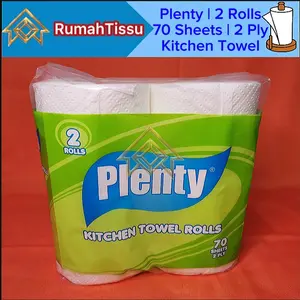 Tisu Plenty Kitchen Towel 2 Rolls 70 Sheets 2 Ply Tissue Dapur Serap Minyak Murah Grosir kering