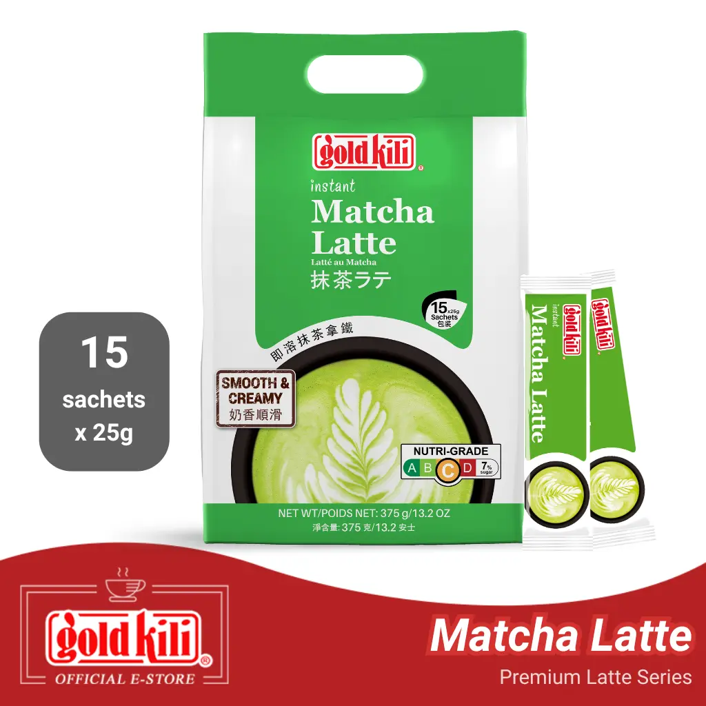 Gold Kili Instant Matcha Latte HALAL Instant Latte Series