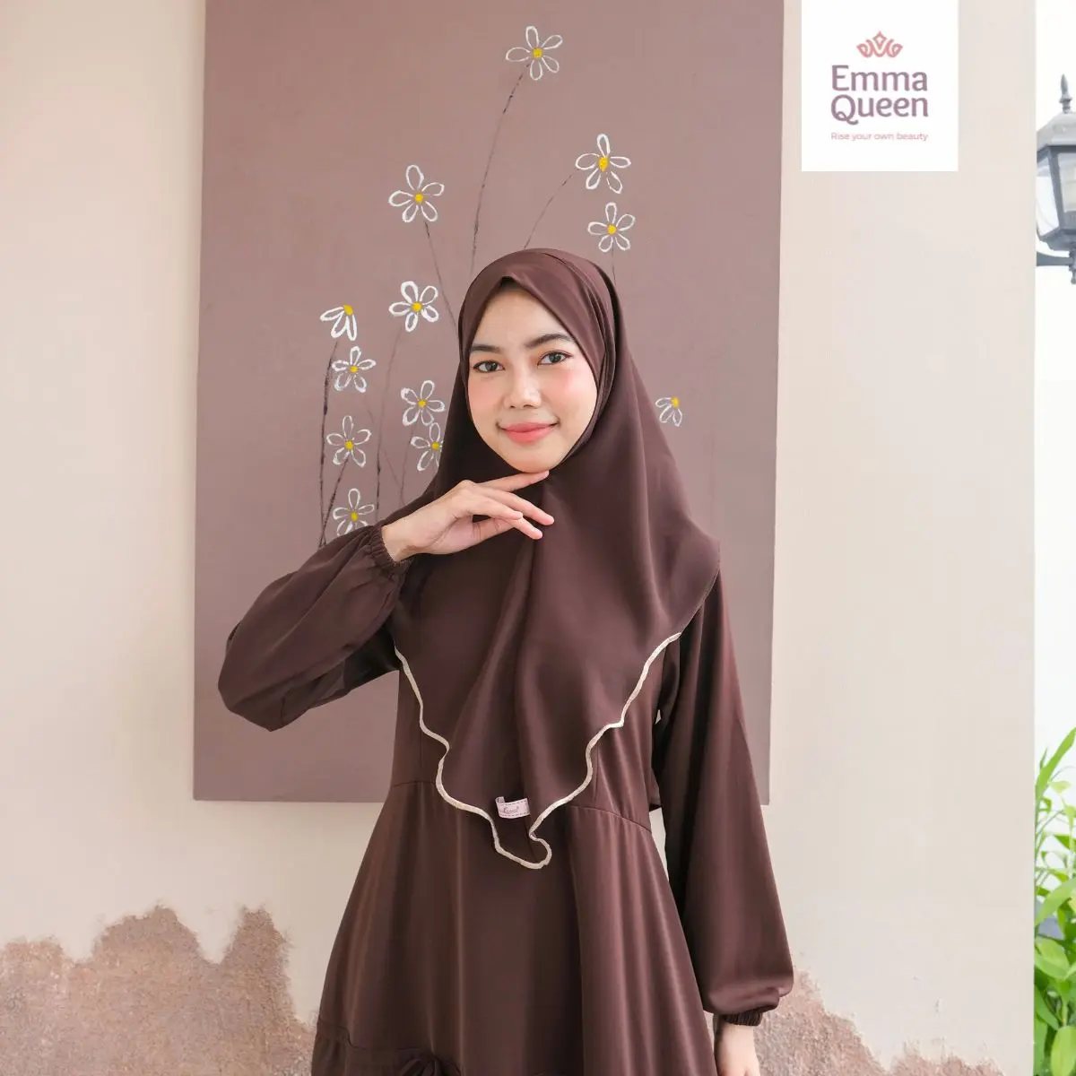 Jilbab - Mahogany