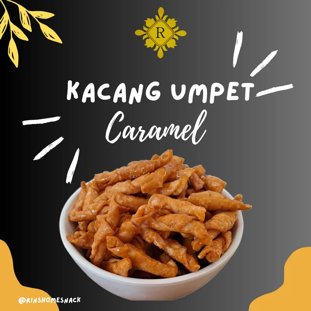 Kacang Sembunyi Caramel Premium Crispy Gurih Manis dan Renyah Tanpa Minyak Halal Terlaris Snack Lezat