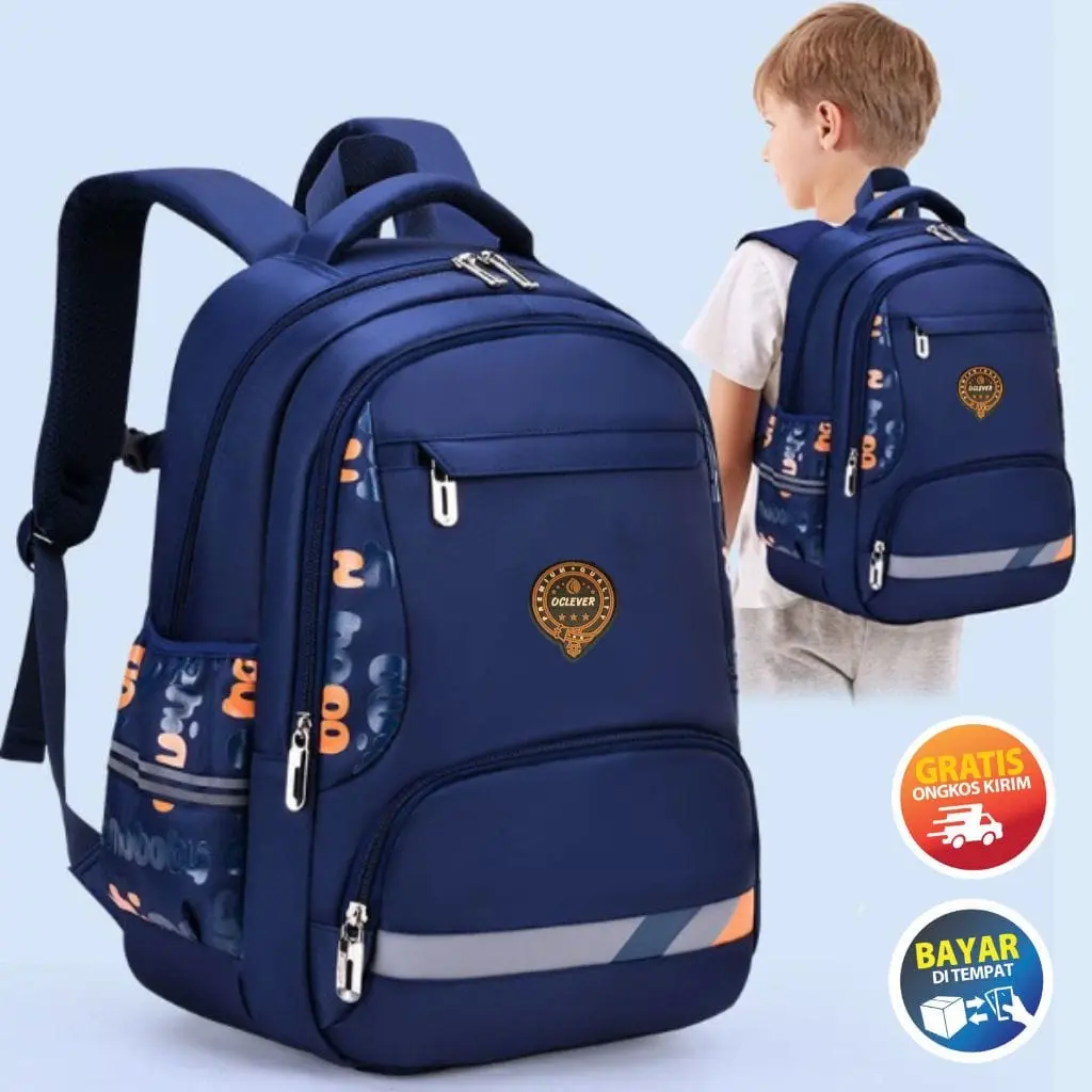 Tas Ransel Anak Sekolah Laki-laki COD - Tas Ransel Punggung Pria Backpack Anak Laki-laki Tas Fashion r ansel Kanvas