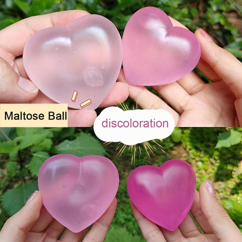 Product Introduction of Bóng Maltose, Chất Liệu TPR, Đồ Chơi Véo Tình Yêu Đổi Màu, Giải Tỏa Căng Thẳng Chậm, Đệm Bóng Mới, Thích Hợp Sử Dụng Văn Phòng, 1 Cái, C2J2 16