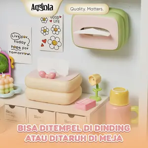 ANGOLA Kotak Tisu Kue/Coquette Style D69 Tissue Box/ Kotak Tisu Warna Pastel