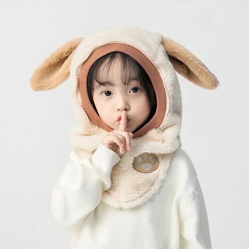Product Introduction of Windproof Winter Warm Ear Protection Hat Thick Face Cover Hat Cute Rabbit Ear Cap For Boys And Girls 20