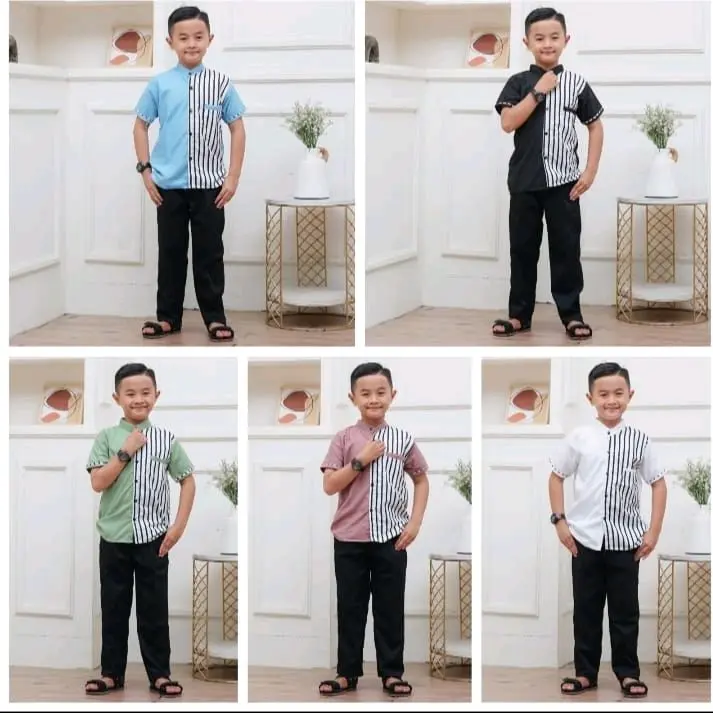 Kurta Kids Setelan Anak Baju Koko Laki-Laki Terbaru Usia 1-9 Tahun Kurta Kids Kekinian Cocok Untuk Lebaran//Ngaji Muslim