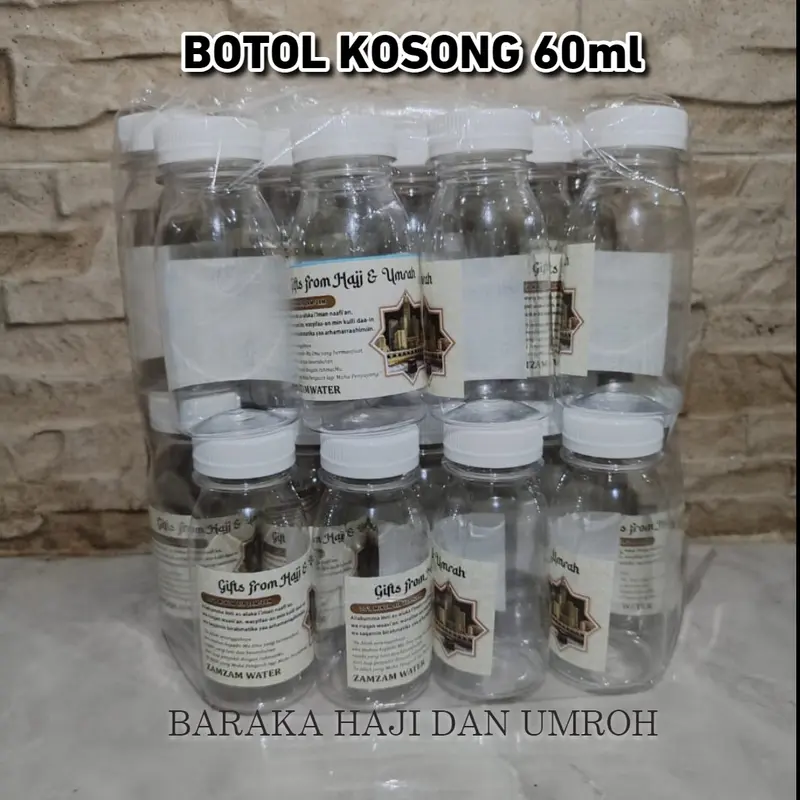 Botol Kosong Air Zamzam 60ml 1pack Striker Cream 1