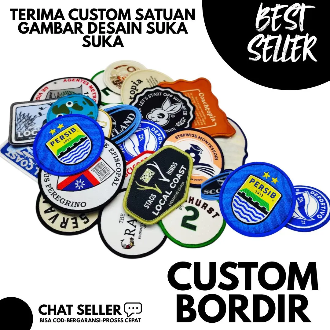 CUSTOM PATCH BORDIR BISA SATUAN LINKCO 40K - 3D BORDIR