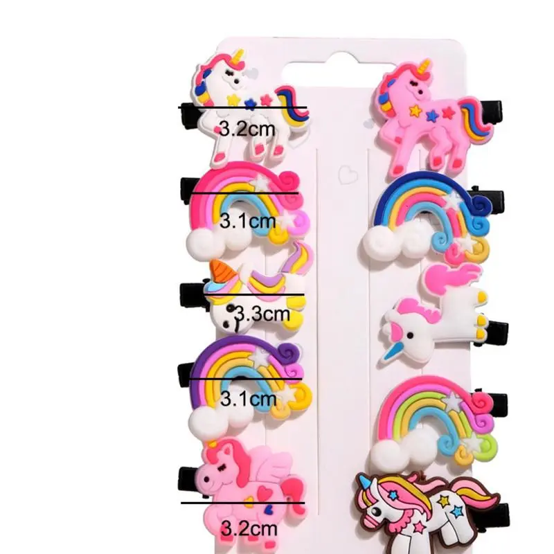 MALL Jepit Rambut Anak Set 10Pcs Model Kartun Hairpin Rambut Cewek HairClips Perempuan KCR19 1