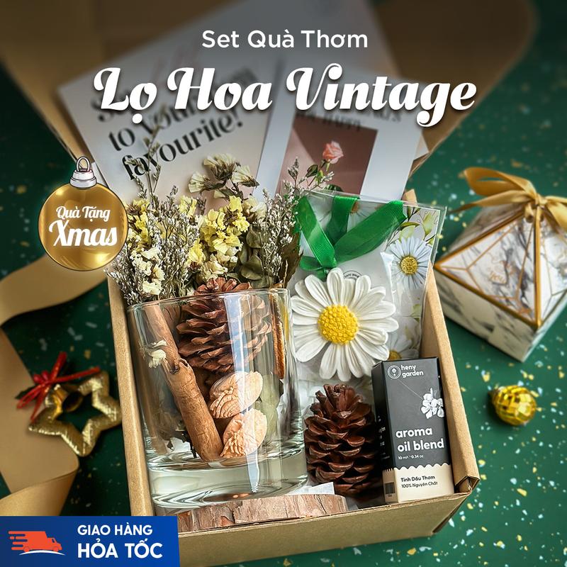 Set Quà Tặng Sinh Nhật Bộ Khuếch Tán Hoa Gỗ Thơm Phòng Gói Quà Cho Nam Và Nữ HENY GARDEN