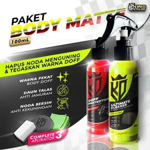 (PAKET) Perawatan Body Matte - Hapus Noda Baret Tidak Bertekstur - Bersih Permukaan Body Doff - Efek Daun Talas Kendaraan Car Paint pengkilap  body pembersih  interiormobil