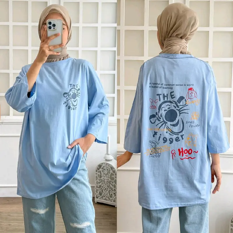 Aurora Apparel - Kaos Wanita Oversize 0