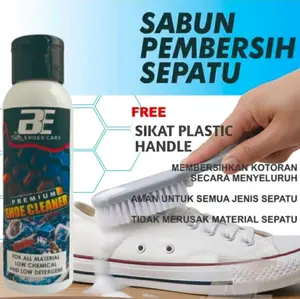 Terlaris No. 1 | Sabun Pembersih Sepatu Free Sikat Premium Detailing Shoe Cleaner Bubblegum By Be Clean Shoes Care