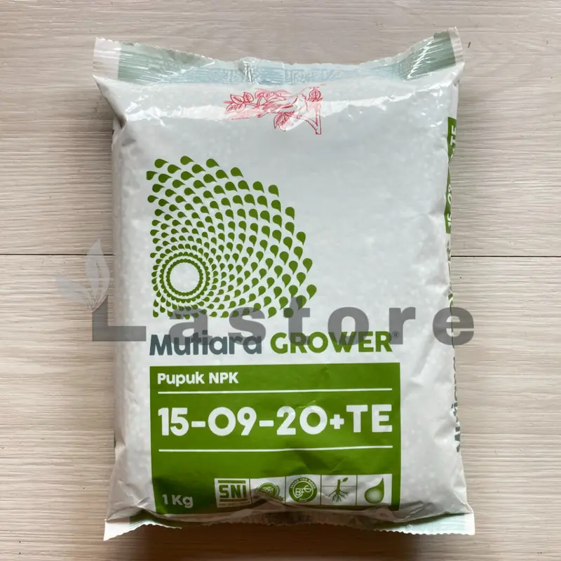 Pupuk Meroke NPK GROWER 15-09-20+TE 1 Kg Kemasan Pabrik Tanaman 3