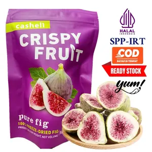 casheli Crispy Freeze-dried Fig Buah Tin Freeze-dried Buah Asli Snacks Makanan Camilan Food Cemilan Fruit snacks