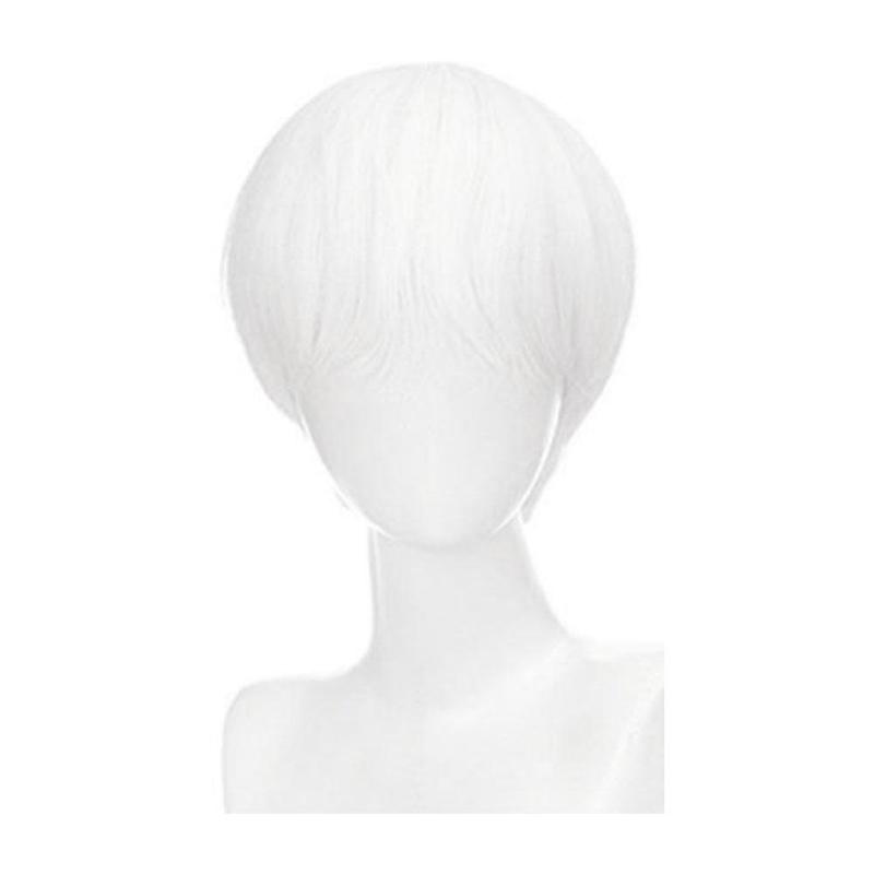 Product Introduction of Man's Wig Short Straight Black Synthetic Wigs With Bangs For Men Women Boy Fake Hair H4Z9 32