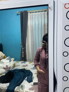 Product Review of [RatuHijabCilacap] Baju Ok Oka Celana Jogger Cargo Lengan Panjang Karet Bahan American Drill Wanita Setelan Kerah V from c**🍑 0