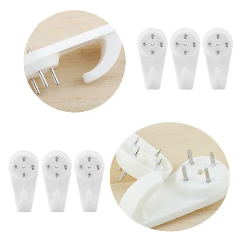 10 pcs Nails Wall Hook Mount Medium Penyangkut Perhiasan Baju Mirror Frame