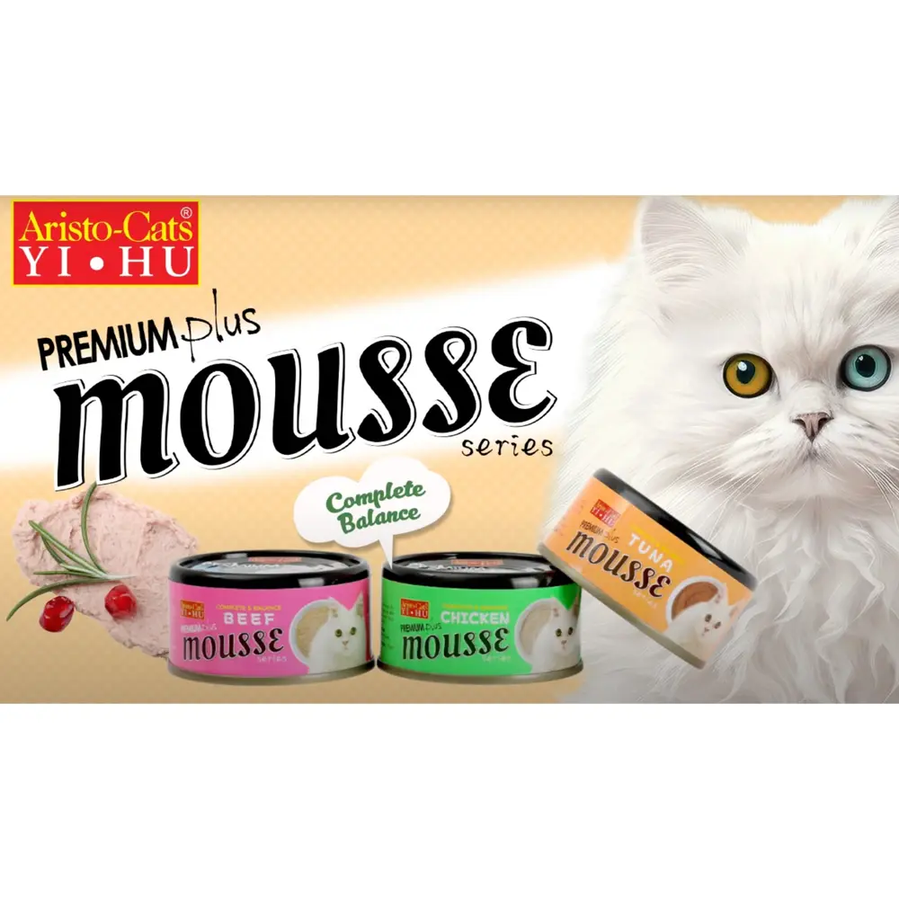 Aristo-cats Premium Plus Mousse Series Canned Wet Food (80g) X 24 Cans
