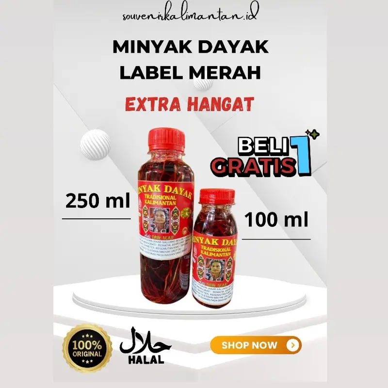 Paket Urut Khas Kalimantan Tubuh - Beli 1 Gratis 1 (COD) - 250 ml dan 100 ml minyak