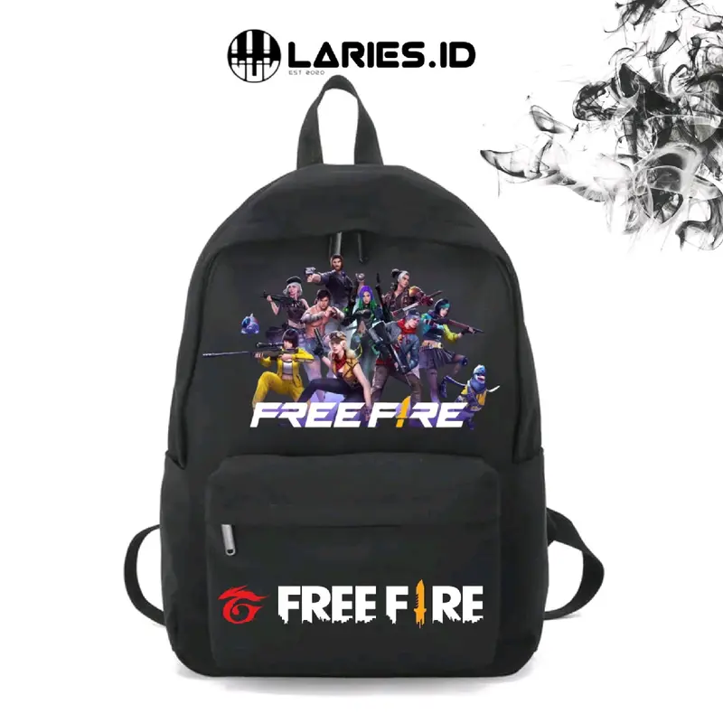 LARIES Tas Ransel Anak Sd Free Fire Kantong  Sekolah Anak Anak Cowok Kartun Permainan Awet Terjangkau Tas Ff Viral kekinian Fashion Smp 0