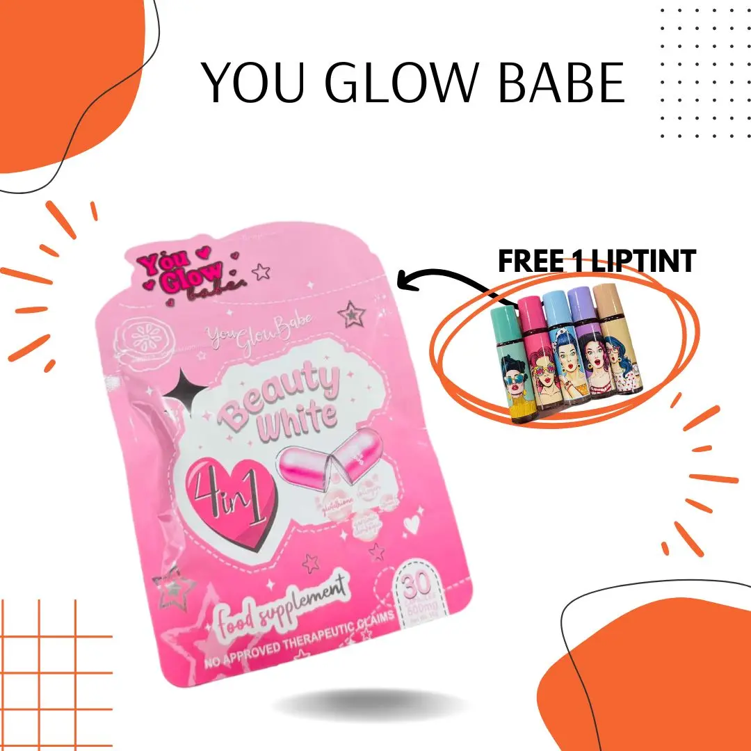 you glow glutathione You Glow Babe Beauty White Capsule Glutathione 4in1 Food Supplement