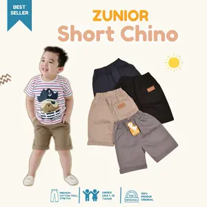 Celana Pendek Anak Chino Original Zunior Premium Usia 1-12 Tahun
