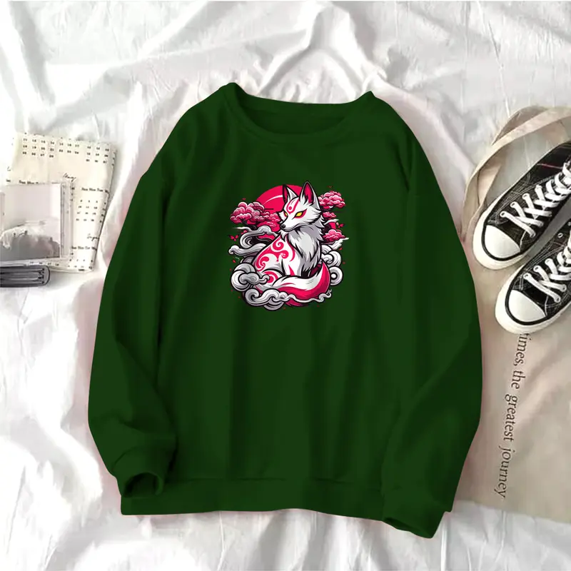 Look Sweater FOX Sweatshirt  Lengan Panjang Pria dan Wanita Kekinian Terbaru Bisa Bayar Di Tempat COD Ukuran L XL XXL cn cowok 2