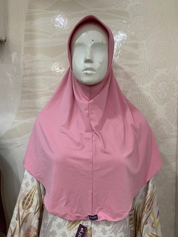 Elzatta Hijab Jilbab Bergo Kerudung Instan Spandek - Zaria Casual Nyaman SEKOLAH Standar Panjang Simple 5