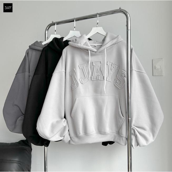 Áo Hoodie Nam Nữ Form Rộng Boxy JJAYS – Hoodie Thêu Chữ, Mũ To, Full Màu,…