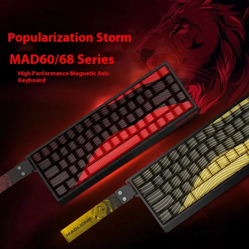 FCC MADLIONS MAD60/MAD68HE/68PRO Magnetic Switch Mechanical Keyboard, Gaming | 8KHz Return | Rapid Trigger | FPS MAD 60/MAD 68/MAD 68PRO