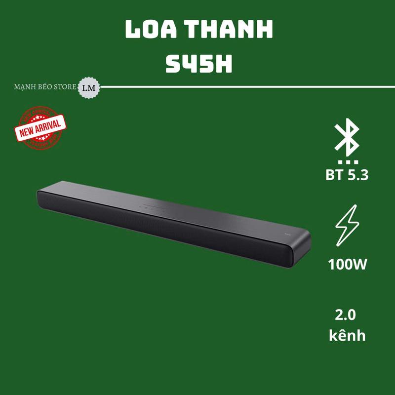 Loa thanh soundbar - S45H - 100w, 2.0 kênh, bluetooth 5.3