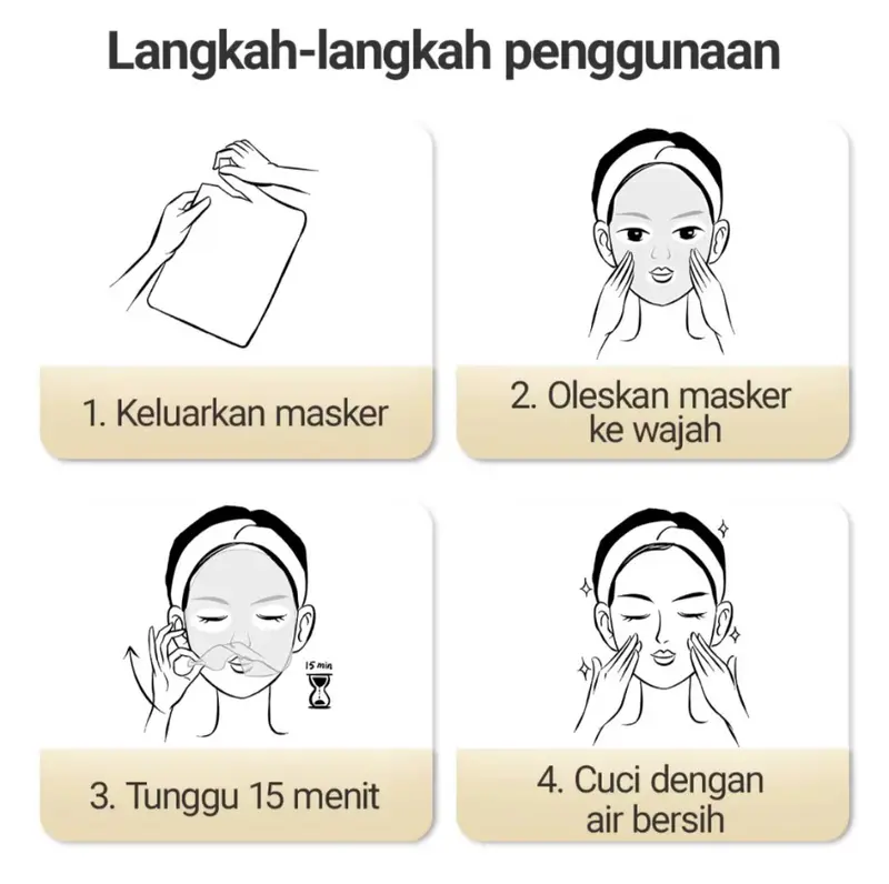 【4 PCS】Mixdeco Sheet Mask Whitening/Anti-Aging/Repair/Moisturizing 2